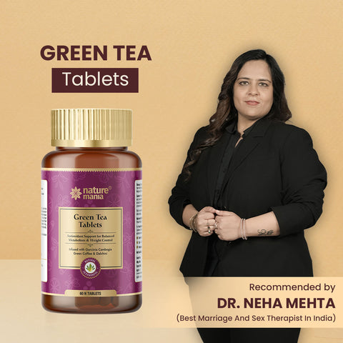 Nature Mania Green Tea Tablets-60N | Weight Management