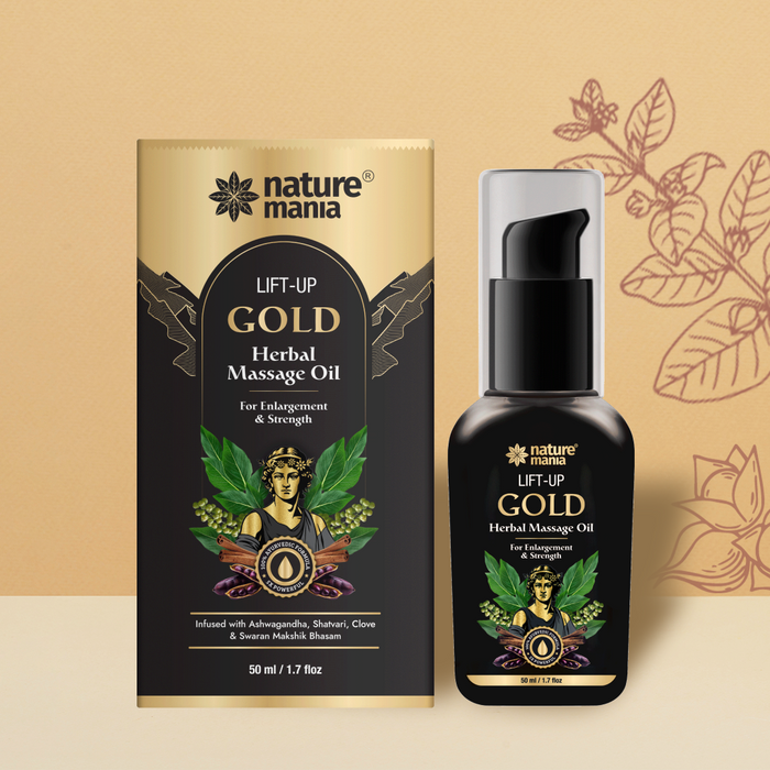 Lift-up Gold Herbal Massage Oil For Men-Enjoy Better Intimacy