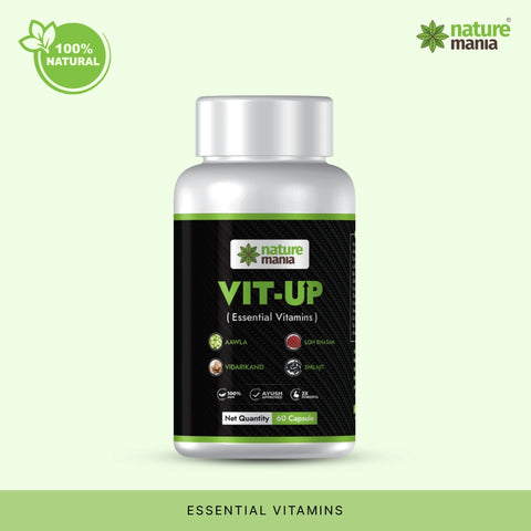 Nature Mania Vit-up Capsule (Vit D and Vit B12 Multivitamin) - 60 Capsules NatureMania