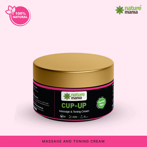 Nature Mania Cup Up Cream - Breast Enlargement Cream for Women - 50 gm NatureMania