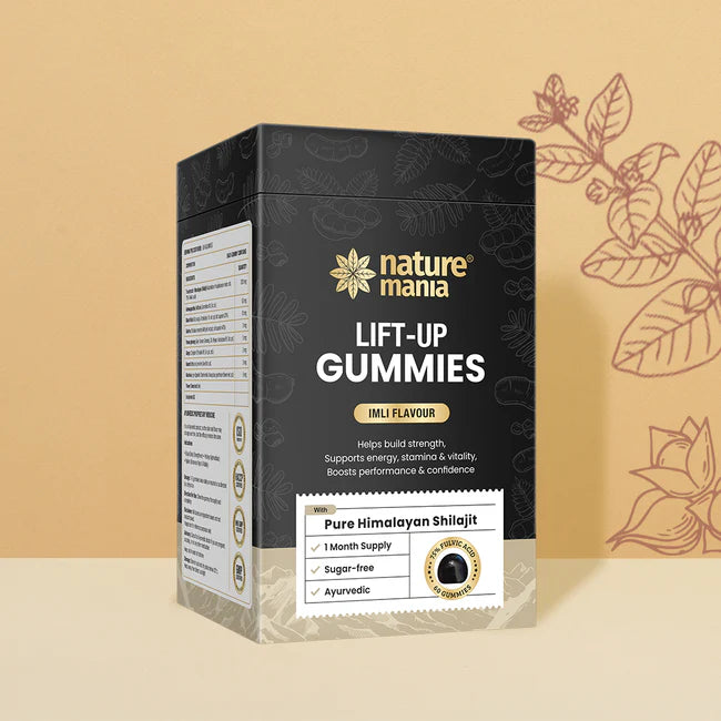 Lift-Up Gummies – Power-Packed with Pure Himalayan Shilajit | Imli Flavour | 60 Gummies |